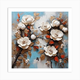 Flower branch Art Print