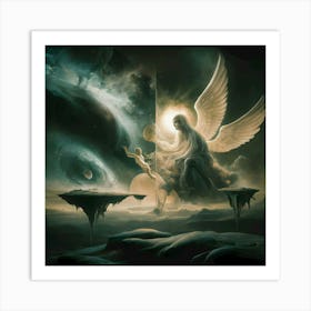 Ethereal Realms: The Divine Passage Art Print