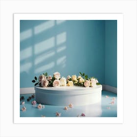 Roses On A Table Art Print