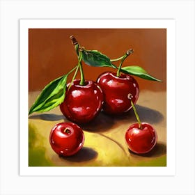 Two Cherrys Art Print