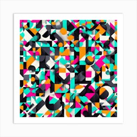 Abstract Geometric Pattern 8 Art Print