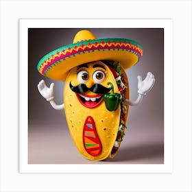 Taco Stock Videos & Royalty-Free Footage Art Print