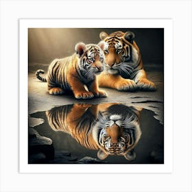 Tiger Cubs 1 Art Print