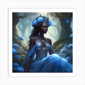 Blue Fairy 2 Art Print