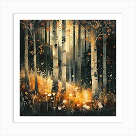 Autumn In The Forest Art Print