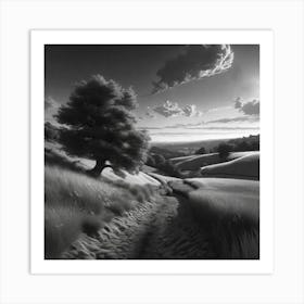 Landscape Painting, Landscape Painting, Landscape Painting, Landscape Painting Art Print