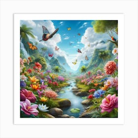 Butterfly'S Paradise Art Print