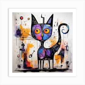 Cat In Space 3 Art Print