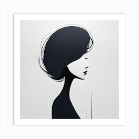 Portrait Of A Woman Art print 1 Art Print