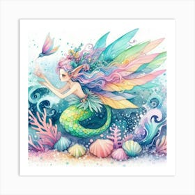 Mermaid 17 Art Print