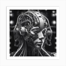 Cyborg Woman 89 Art Print