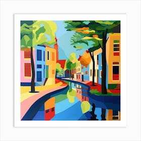 Abstract Travel Collection Amsterdam Netherlands 2 Art Print