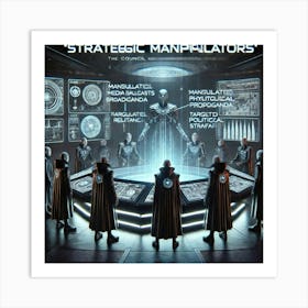 A Sci Fi Scene Illustrating Strategic Manipulator Art Print