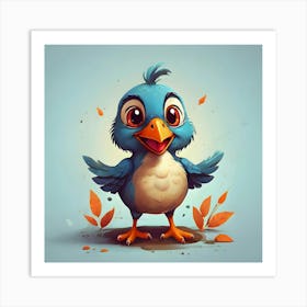 Blue Bird Art Print