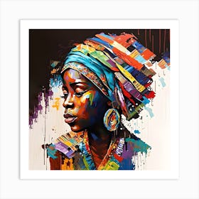 BB Borsa African Masterpiece Paint Art Art Print