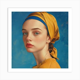 Portrait Of A Young Woman 1 Art Print