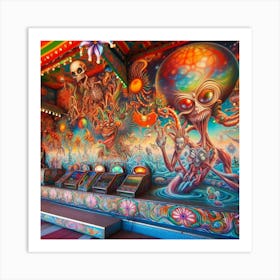 Psychedelic Carnival Art Print