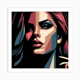 Woman With Red Hair 1 Art Print