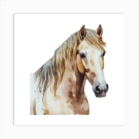 Horse Watercolor.uk Art Print