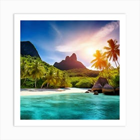 Travel Relaxation Adventure Beach Exploration Leisure Tropical Getaway Scenic Sightseeing (11) Art Print