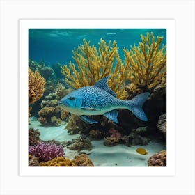 Tiny Coral Fish Art Print