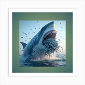 Great White Shark Art Print