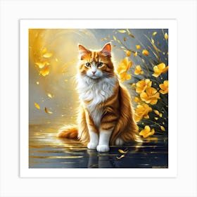 Orange Tabby Cat 5 Art Print