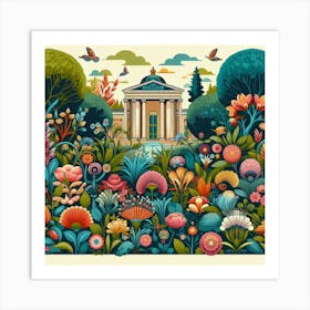 Garden Of Flowers 6 Art Print