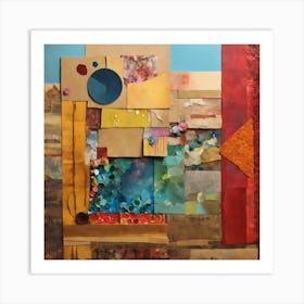 Abstract Collage 2 Art Print