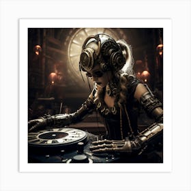 Steampunk Dj Art Print