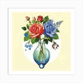 The Realistic And Real Picture Of Beautiful Rose 6 Art Print