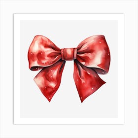 Red Bow 8 Art Print