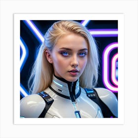 Futuristic Girl 24 Art Print