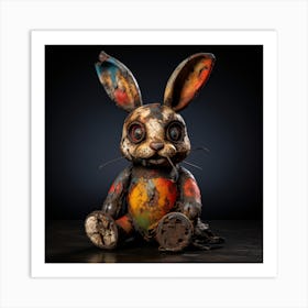 Rabbit With A Broken Heart Art Print