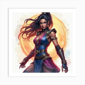 Mortal Kombat Ninja Fighter Concept Art (99) Art Print