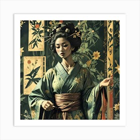 Japan Geisha Visual 30 Art Print