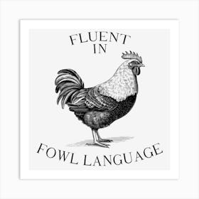 Flint In Owl Language Art Print