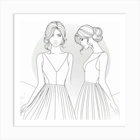 Elegant posture Art Print