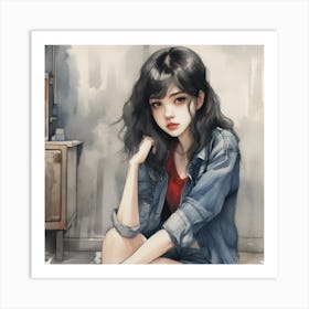 Asian Girl 19 Art Print