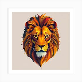 Lion Head 5 Art Print