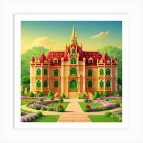 Castle In The Park Art Print