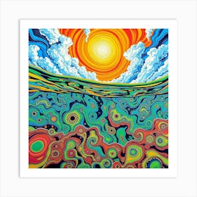 Psychedelic Painting 8 Art Print