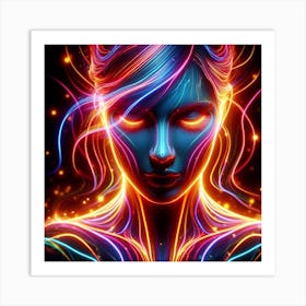 Neon Art Art Print