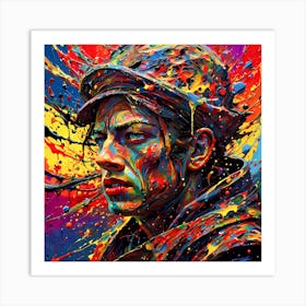 Rainbow Soldier Jeff Art Print