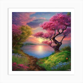 Cherry Blossoms Art Print