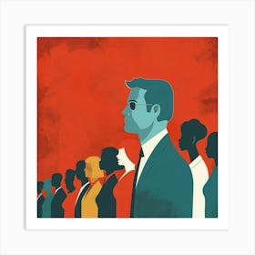 Crowd Of People 1 Art Print