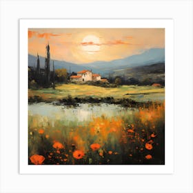 Sicilian Citrus Mirage Art Print