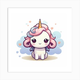 Cute Unicorn 133 Art Print