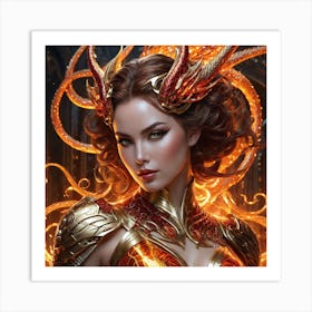 Demon Woman hinvf Art Print