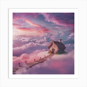 House In The Clouds Art Print